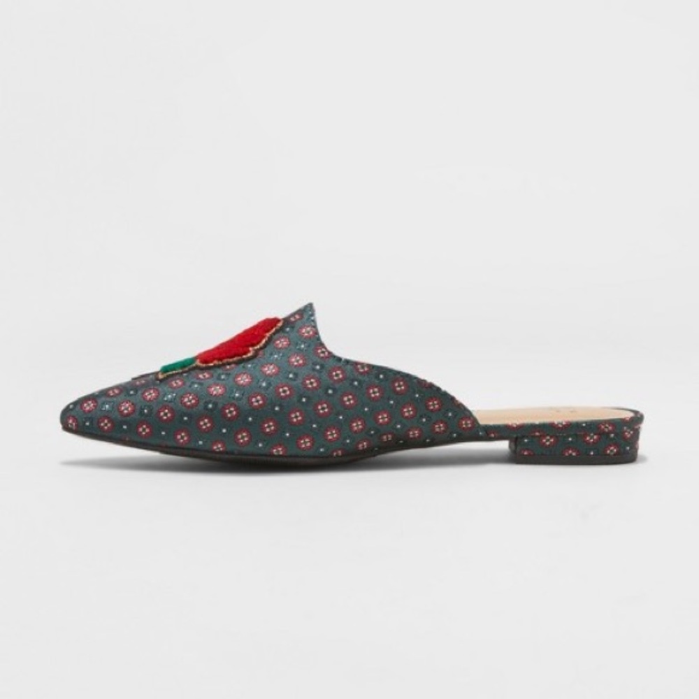 Women's Jen Patch Pointed Toe Mules - Picture 2 of 3